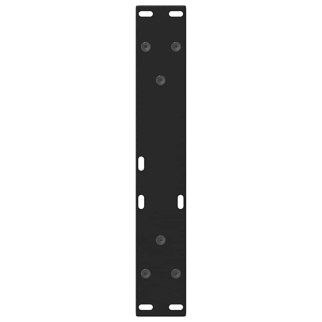 Couchtischbeine V-Form 2 Stück Schwarz 30x(30-31,3) cm Stahl