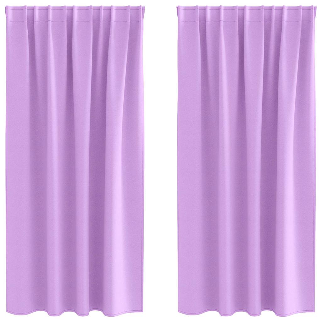 Verdunkelungs-Vorhänge mit Ringen 2 pcs Beige 140 x 140 cm