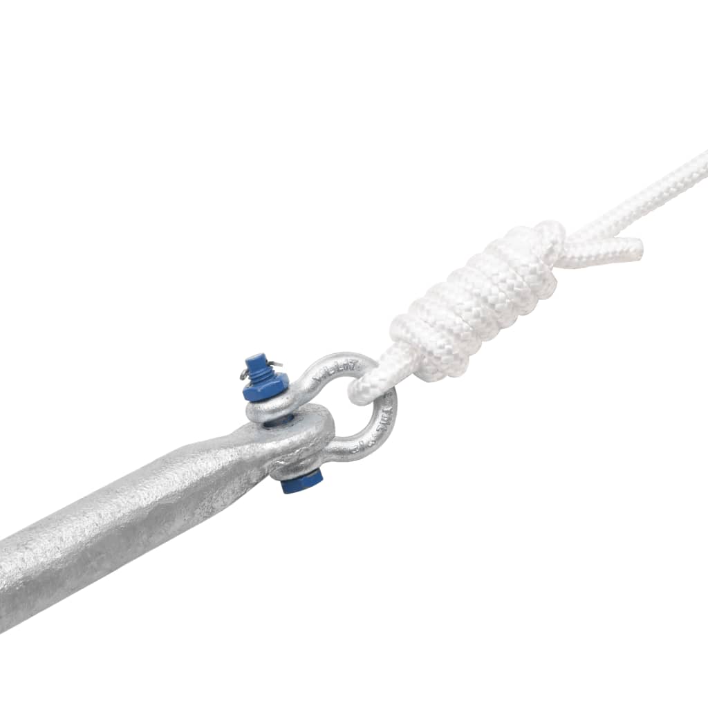 Klappanker Silber 0,7 kg Feuerverzinktes Gusseisen