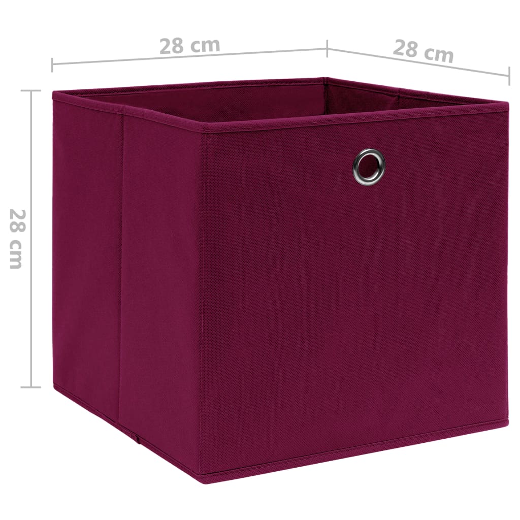 Aufbewahrungsboxen mit Deckeln 10 Stk. 28x28x28 cm Schwarz