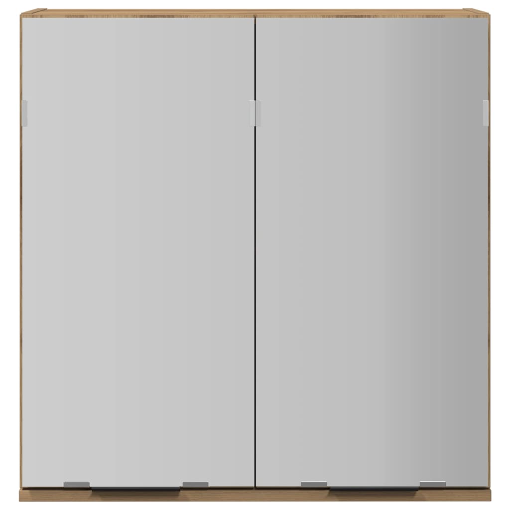 Bad-Spiegelschrank Weiß 64x20x67 cm