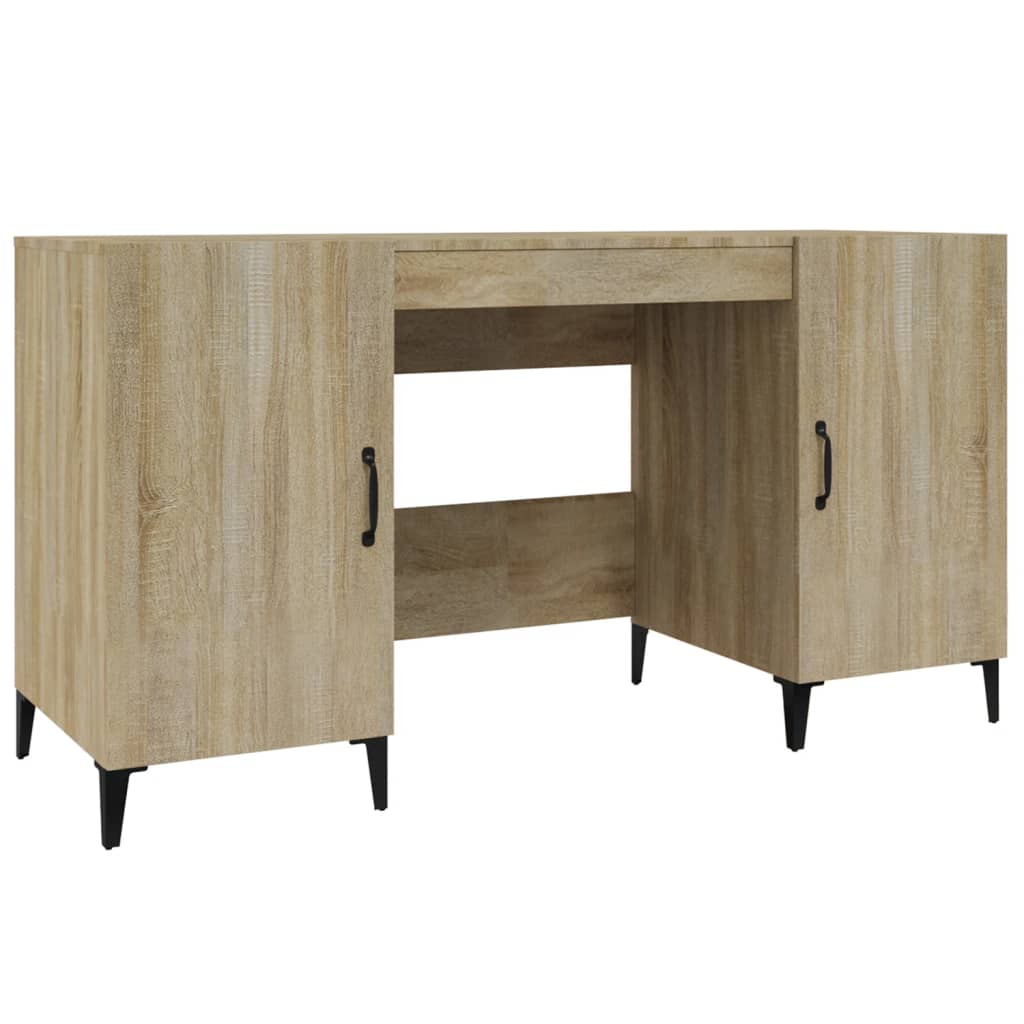 Schreibtisch mit Tür Altholz 140 x 50 x 75 cm Holzwerkstoff