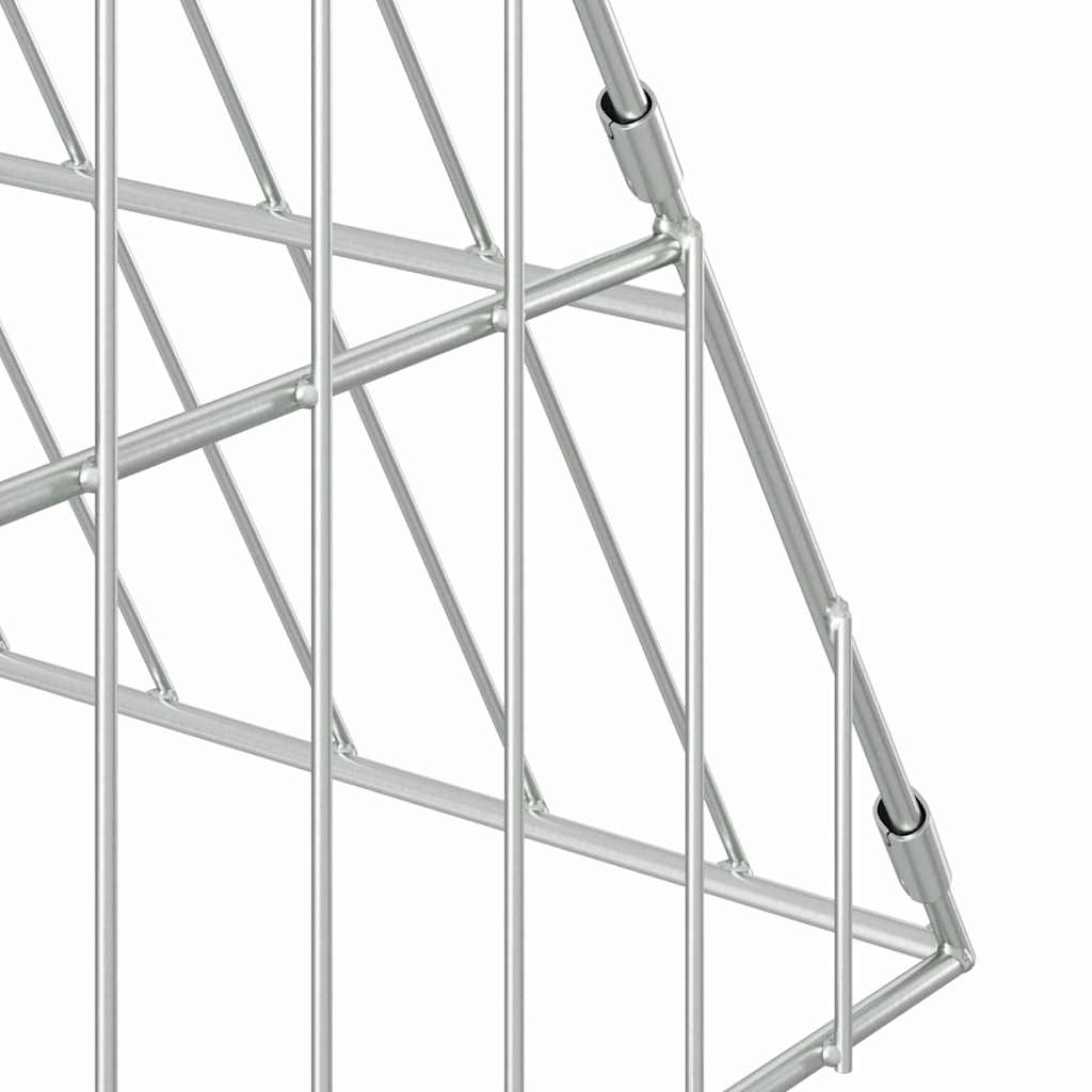 Hasenkäfig Silber 110 x 100 x 85 cm Verzinkter Stahl