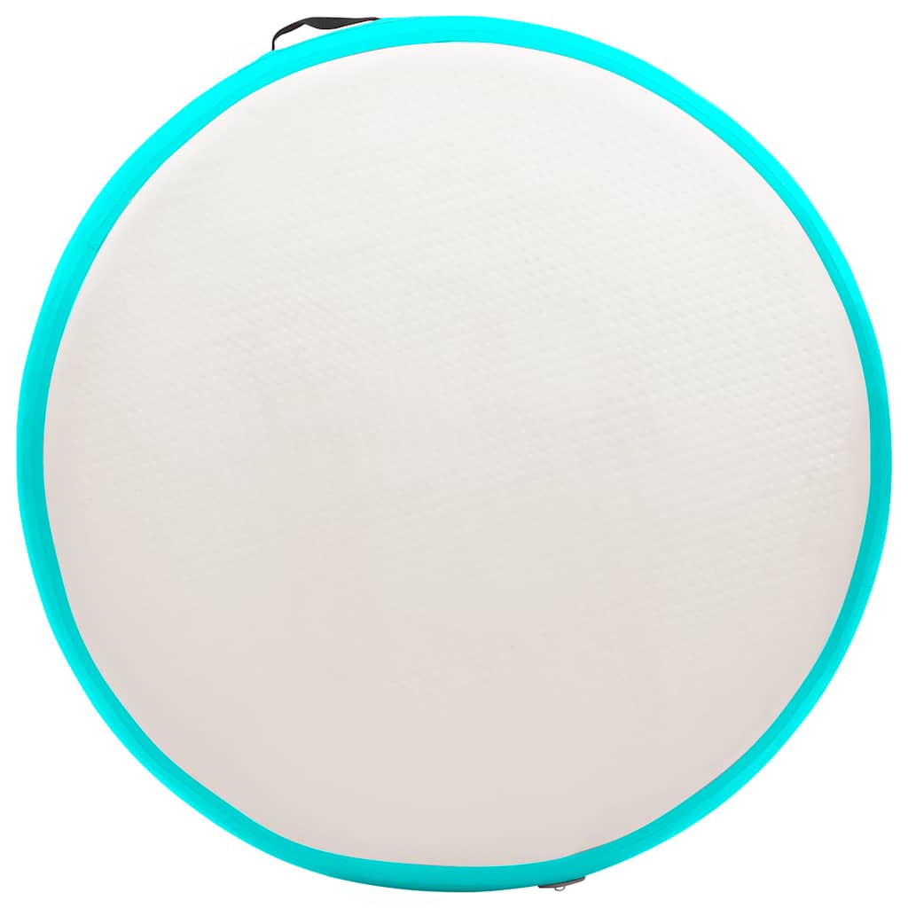 Aufblasbare Gymnastikmatte mit Pumpe 100x100x10 cm PVC Rosa