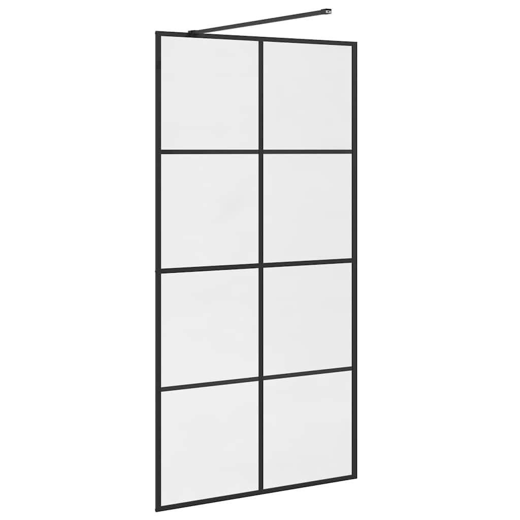 Duschwand für Begehbare Dusche mit Klarem ESG Glas 80x195 cm