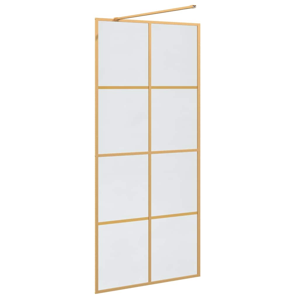 Duschwand für Begehbare Dusche mit Klarem ESG Glas 80x195 cm