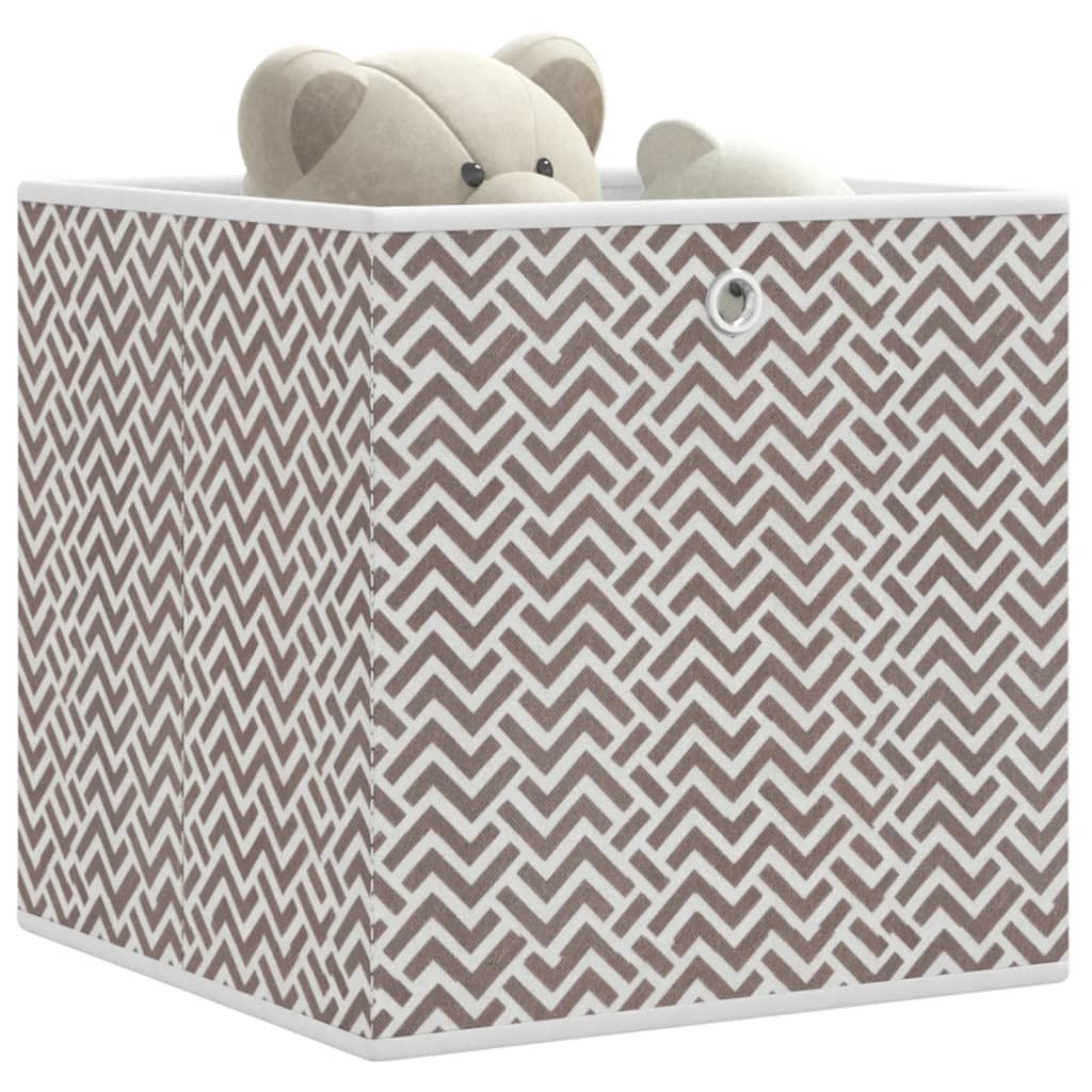 Faltboxen 4 Stk. Creme 32x32x32 cm Vlies