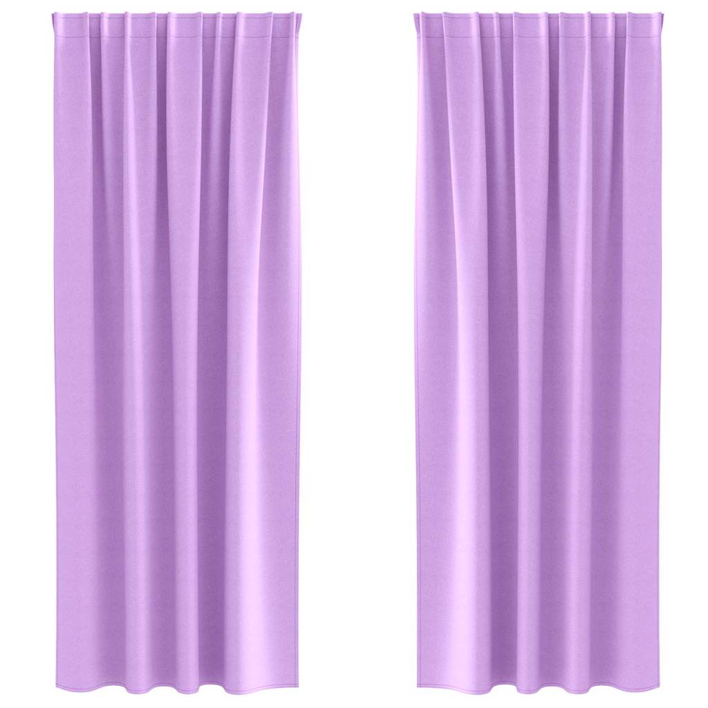 Verdunkelungs-Vorhänge mit Ringen 2 pcs Beige 140 x 140 cm