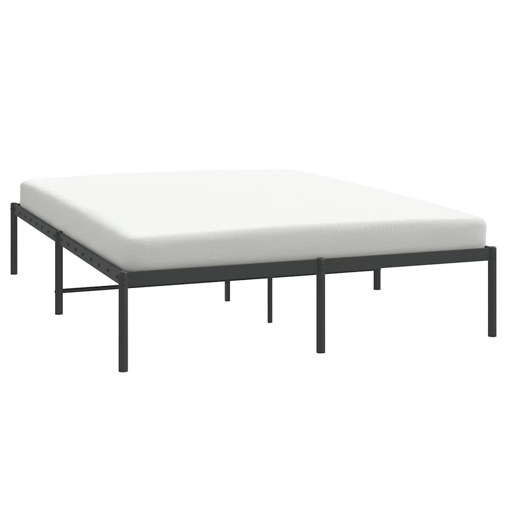 Bettgestell Metall Schwarz 75x190 cm