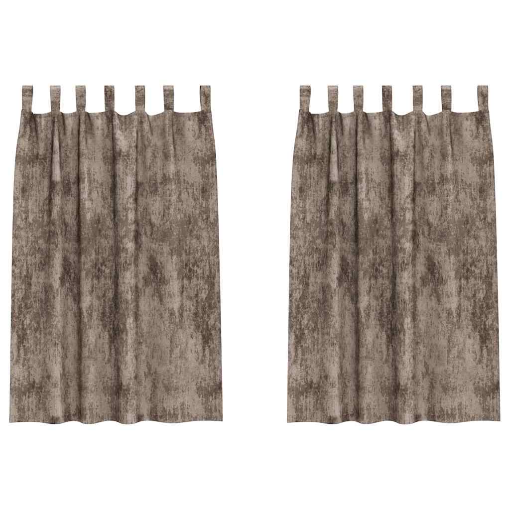 Samtvorhänge mit Vorhängen 2 pcs Weinrot 140 x 140 cm Samt