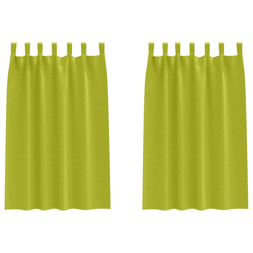 Verdunkelungs-Vorhänge mit Ringen 2 pcs Beige 140 x 140 cm