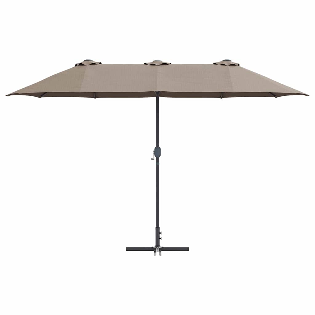 Garten-Sonnenschirm Sand 370 x 197 x 239 cm