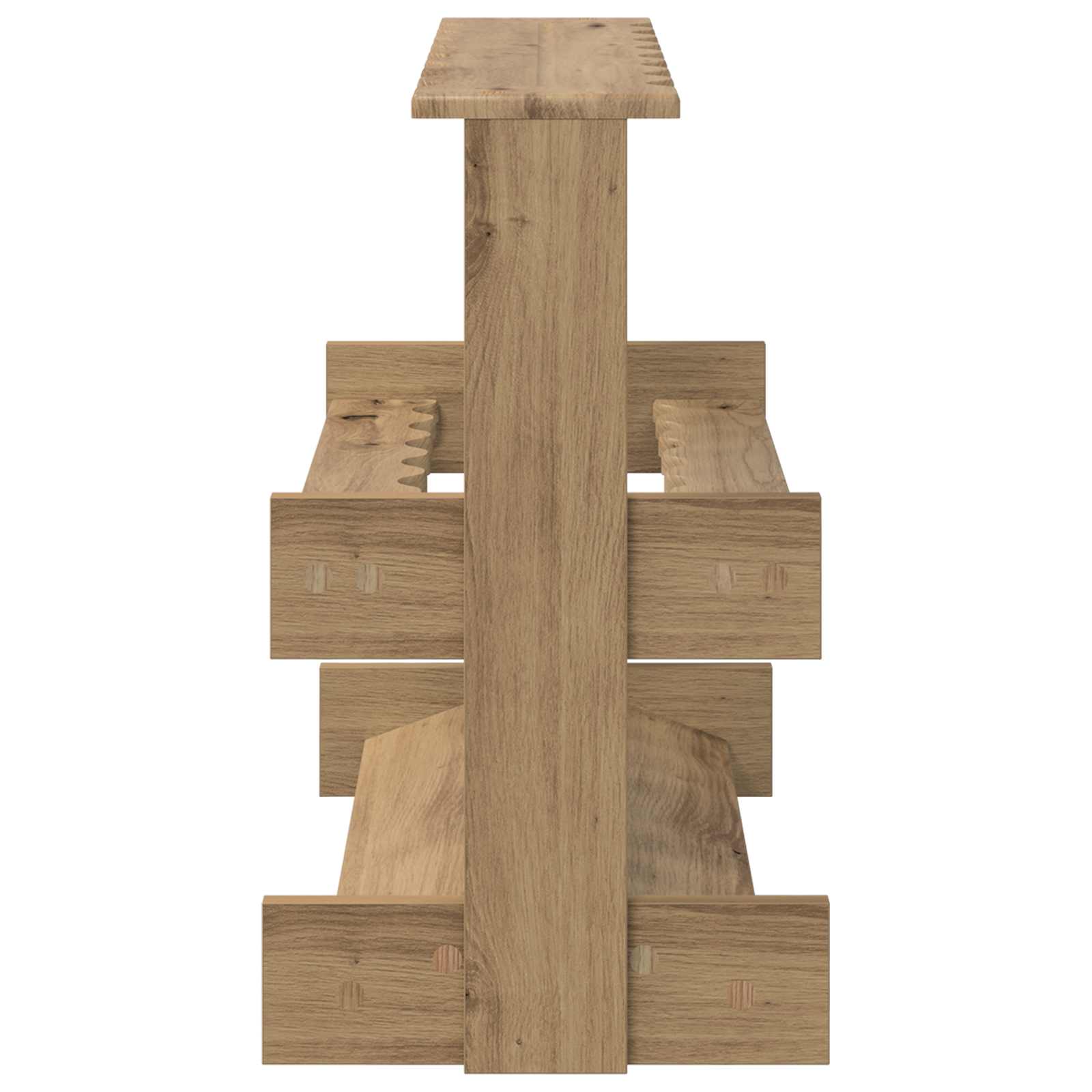 Billardqueue-Ständer Holzwerkstoff 60 x 35 x 60 cm Weiß