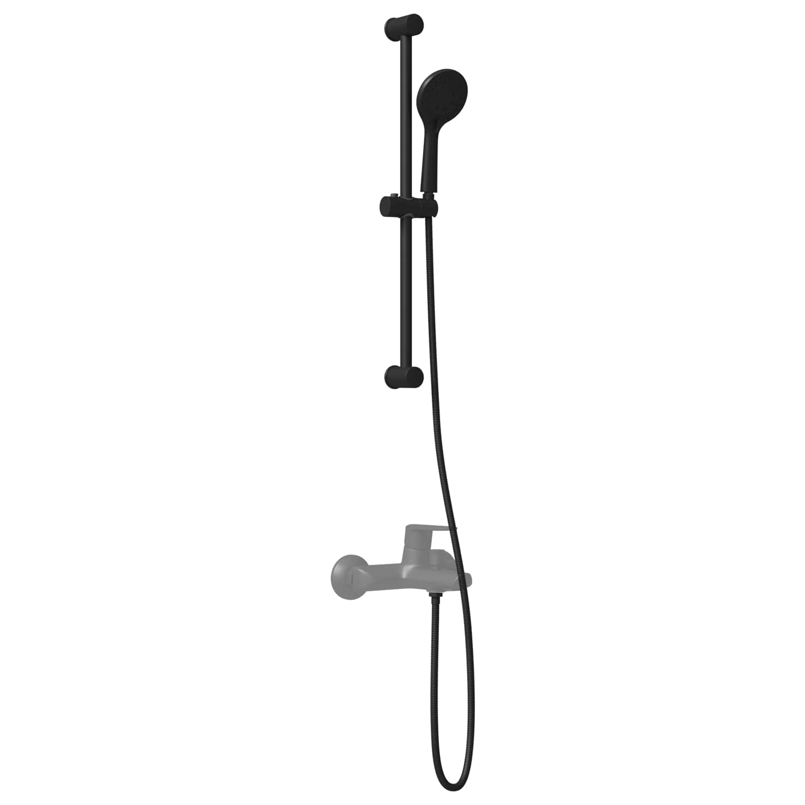Duschsystem-Set Chrom 70 cm Edelstahl