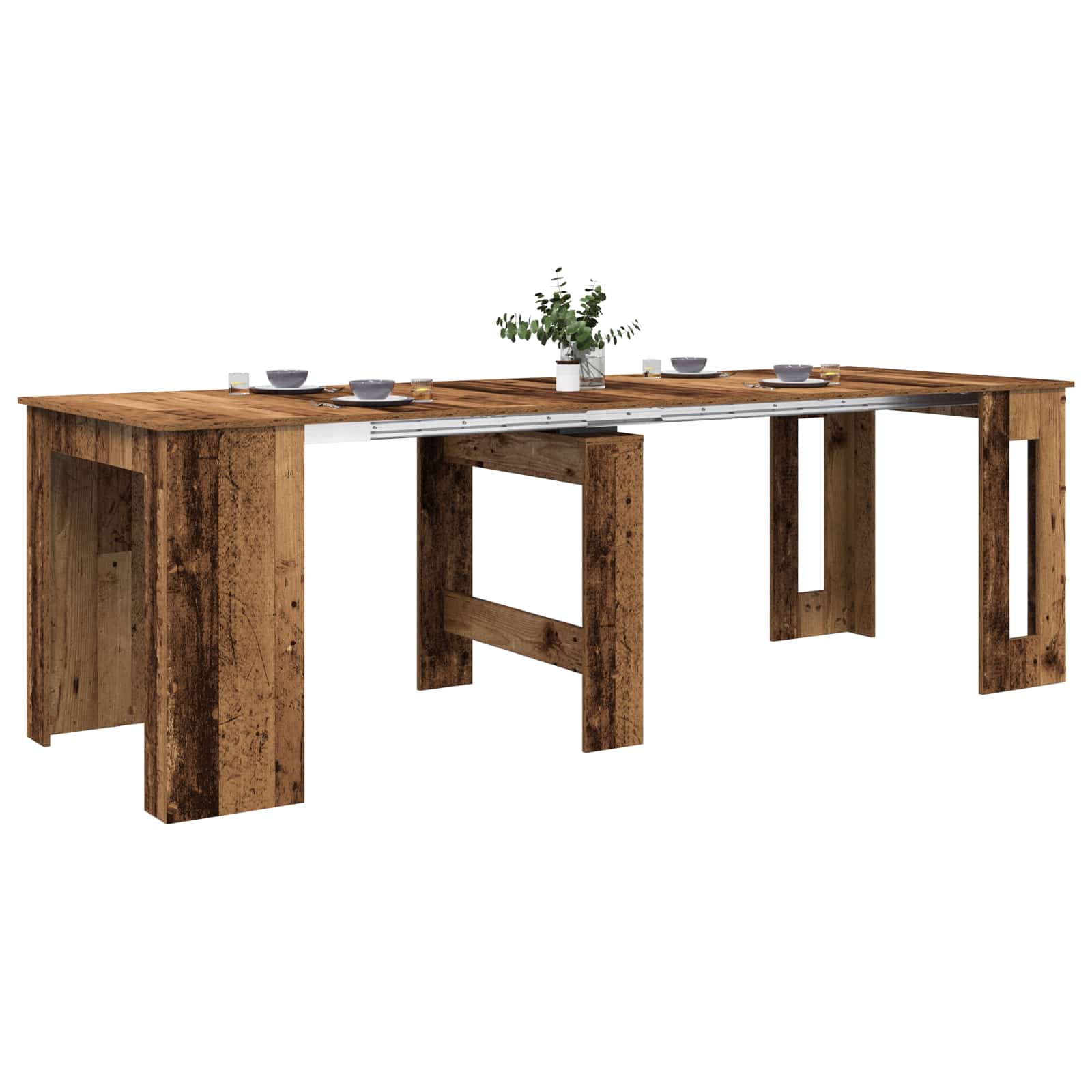 Esstisch 180 x 85 x 75 cm Holzwerkstoff Schwarze Eiche