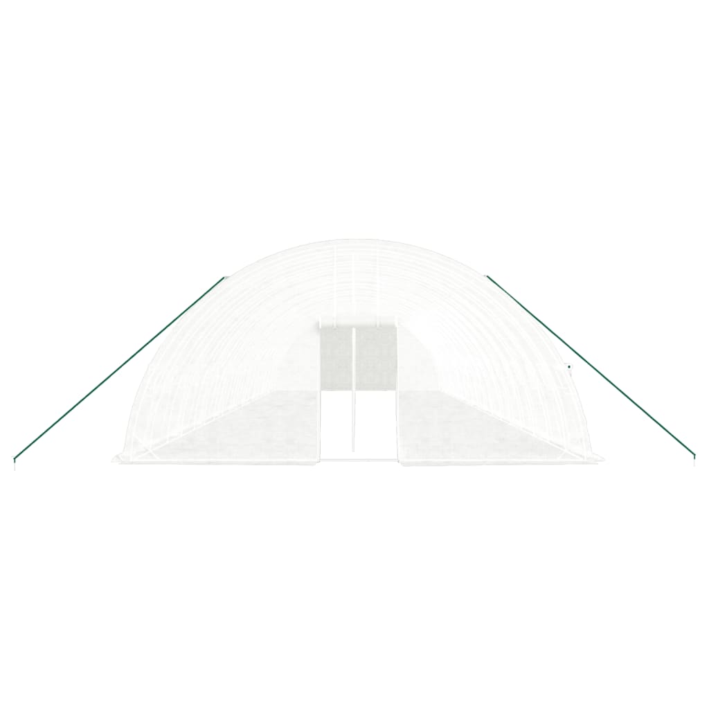 Gewächshaus mit Stahlrahmen Grün 24 m² 6x4x2,85 m
