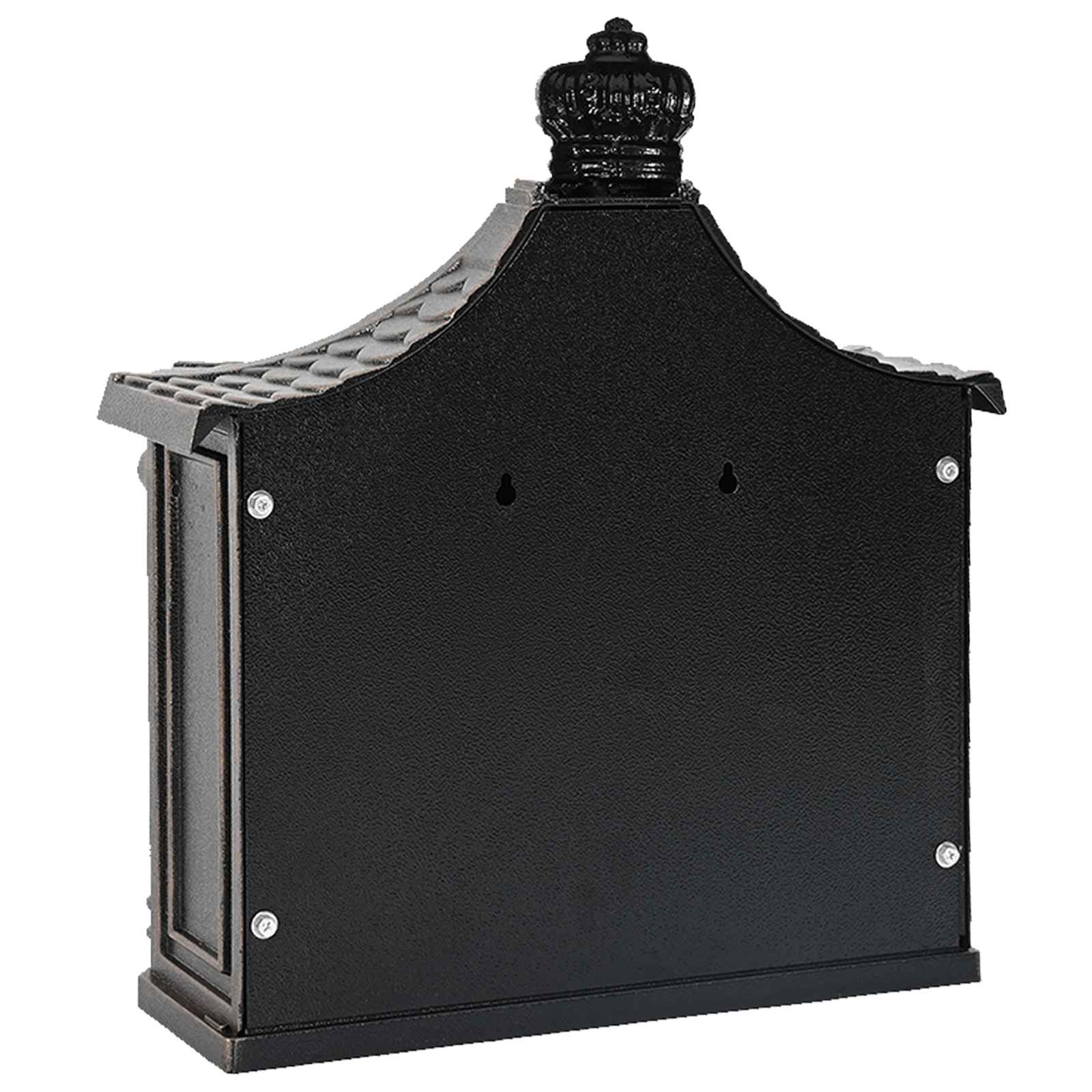 Wandmontierter Briefkasten Grün 40,5 x 16 x 45 cm Gussaluminium