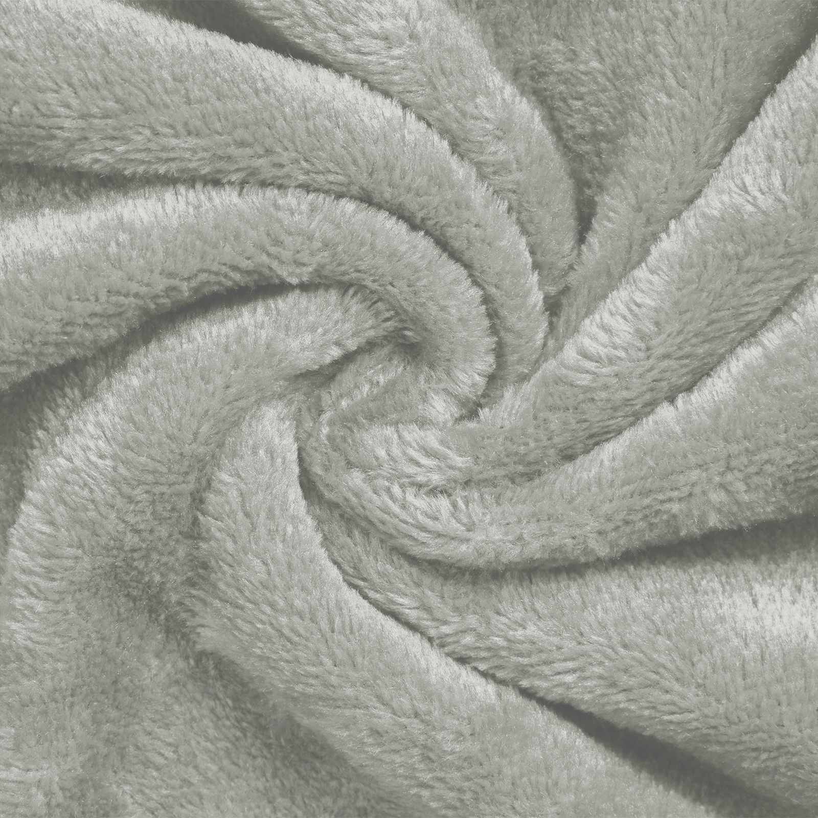 Bademantel ohne Kapuze Beige S Flanell