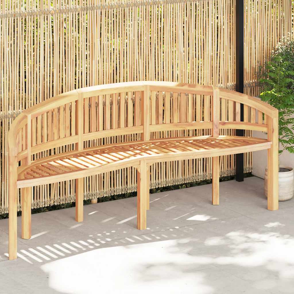 Bananenbank 180 cm Massivholz Teak