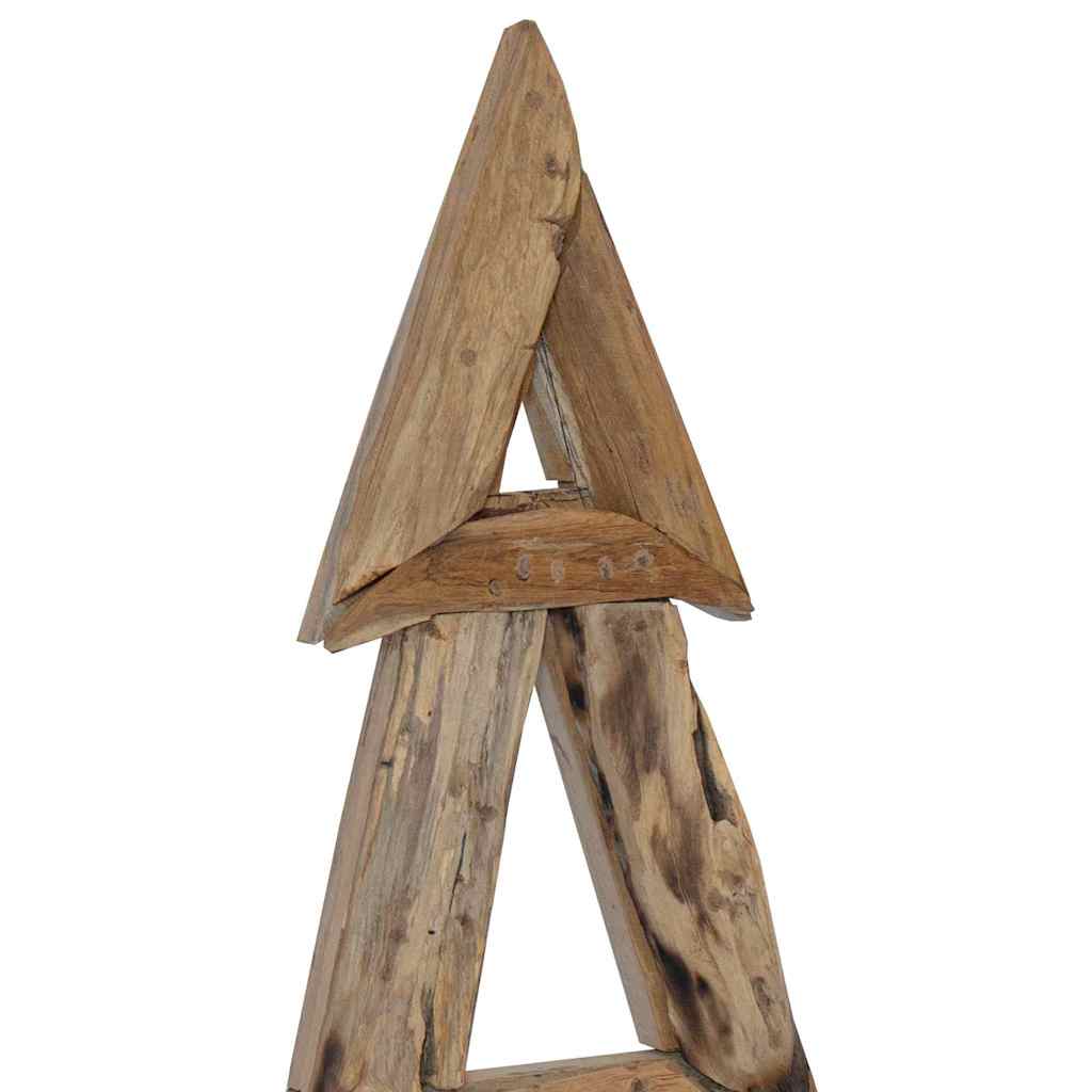 Weihnachtsbaum mit Ständer Braun 90 cm Massivholz Teak