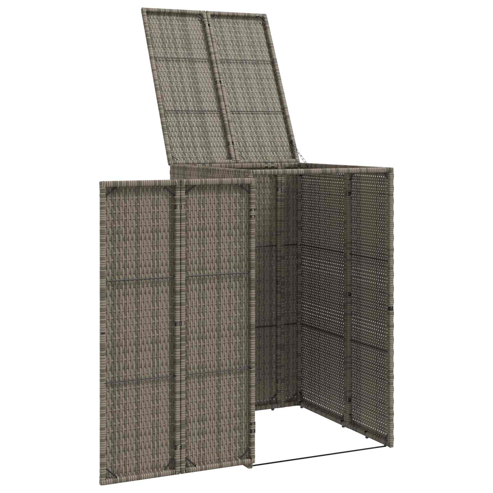 Mülltonnenbox Schwarz 65 x 80 x 115 cm Polyethylen