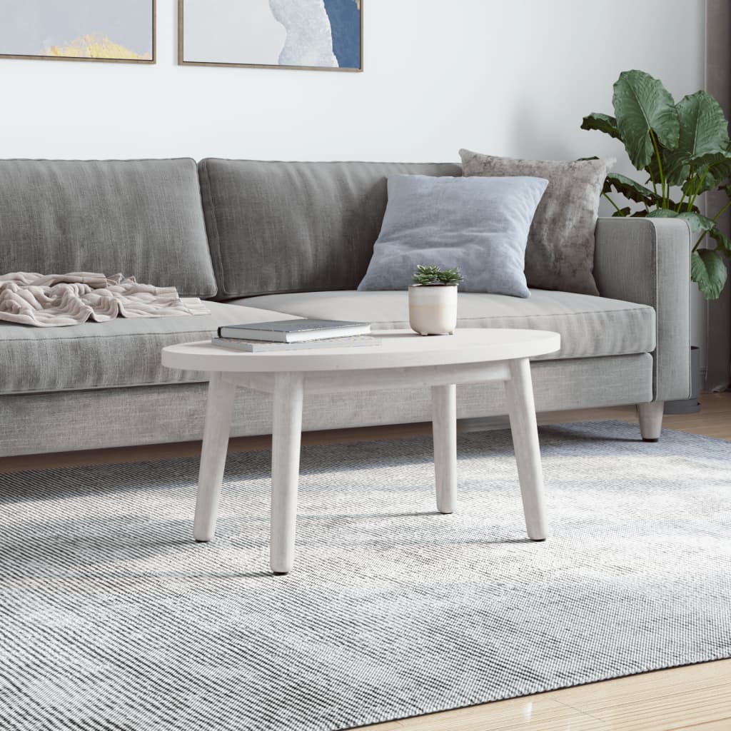 Tischplatte 70x35x2,5 cm Massivholz Kiefer Oval