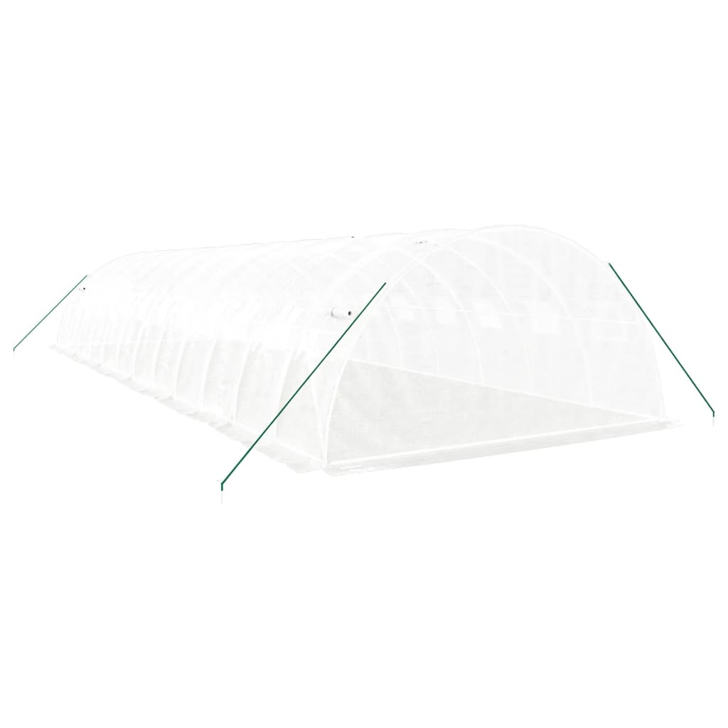 Gewächshaus mit Stahlrahmen Grün 8 m² 4x2x2 m