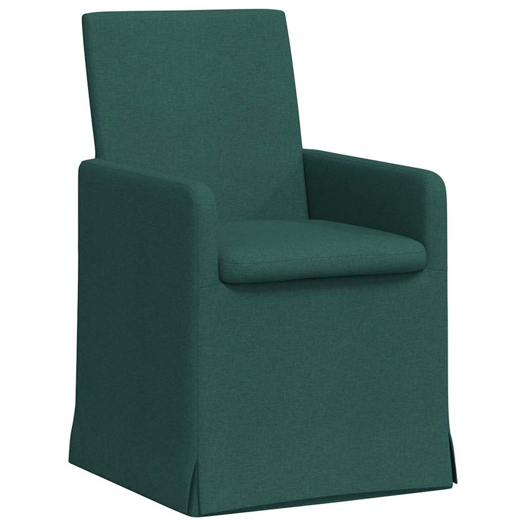 Esszimmerstühle 2 pcs Hellgrau 57 x 67 x 95 cm Stoff