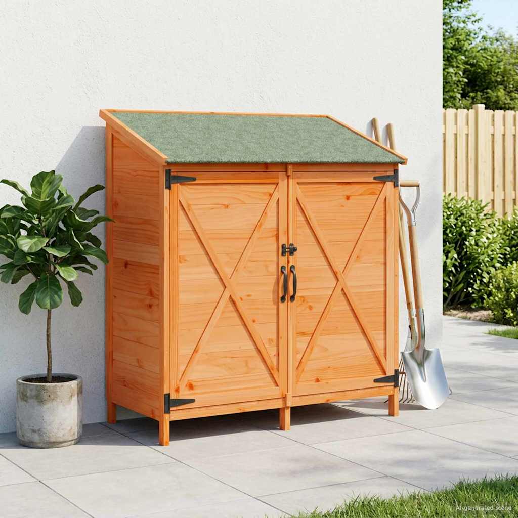 Gartenschuppen Natur 59,5 x 56 x 113,5 cm Massivholz aus Fichte