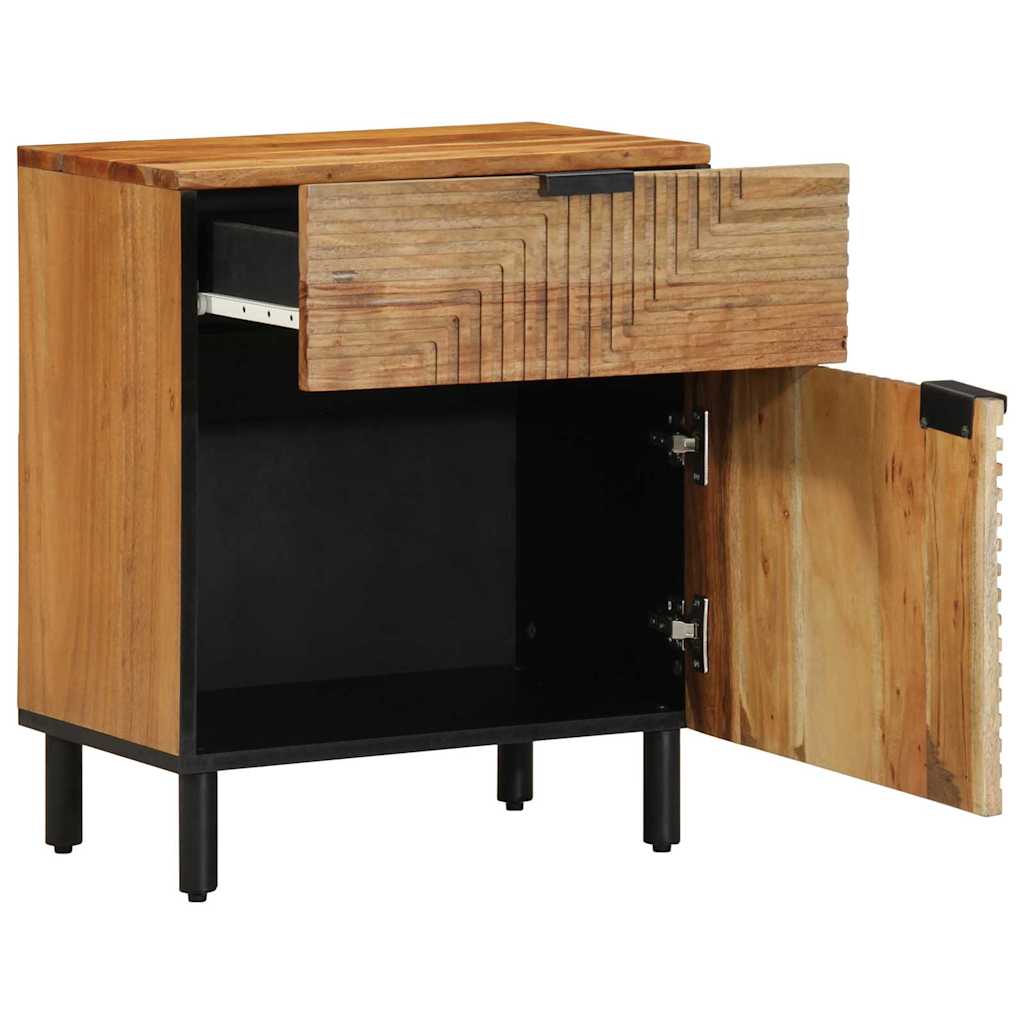 Bettschrank Braun 50 x 33 x 60 cm Massivholz Akazie