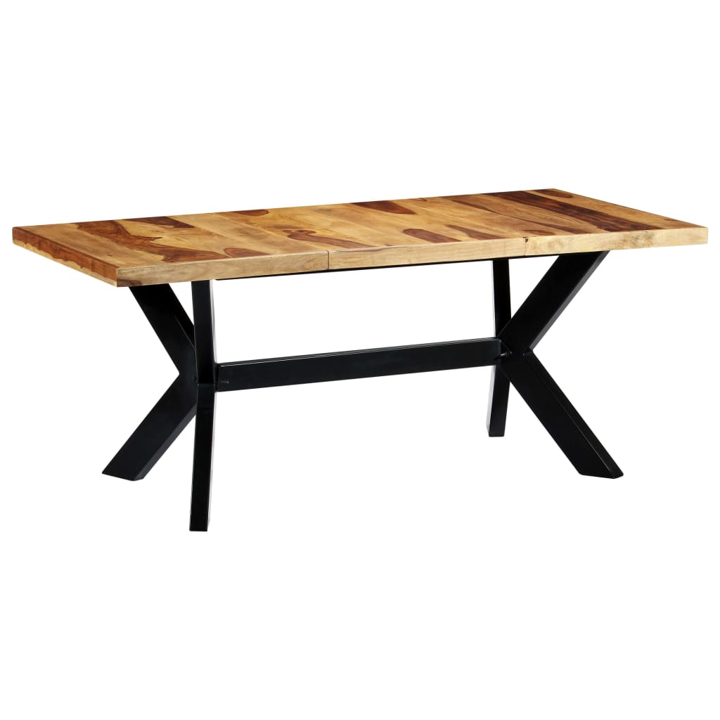 Esstisch Massivholz Mango und Stahlgestell 180 cm