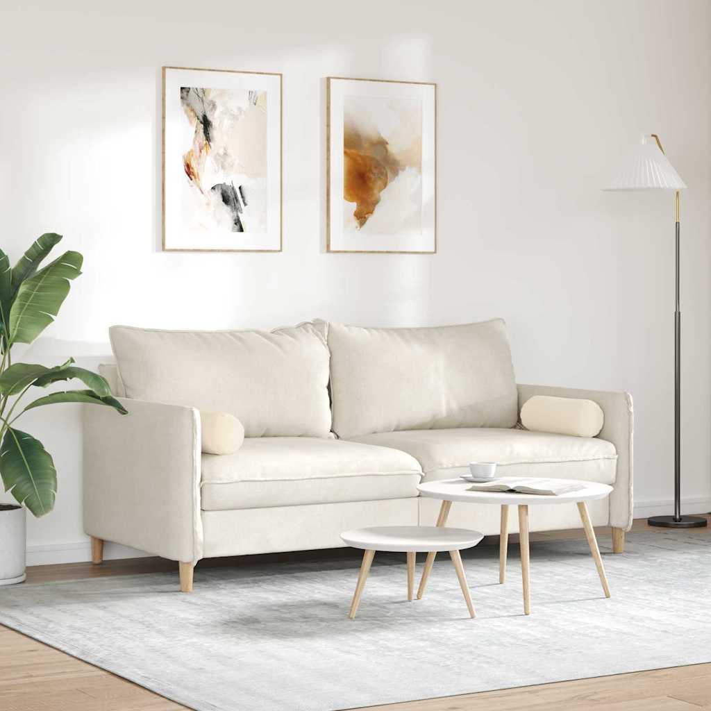 Bolsterkissen 2 Stück Taupe Ø 15 x 40 cm Mikrofaserstoff