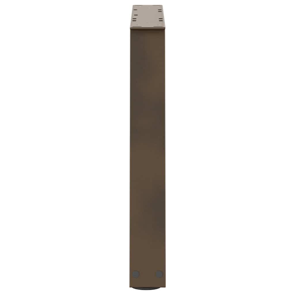 Couchtischbeine V-Form 2 Stück Schwarz 30x(30-31,3) cm Stahl