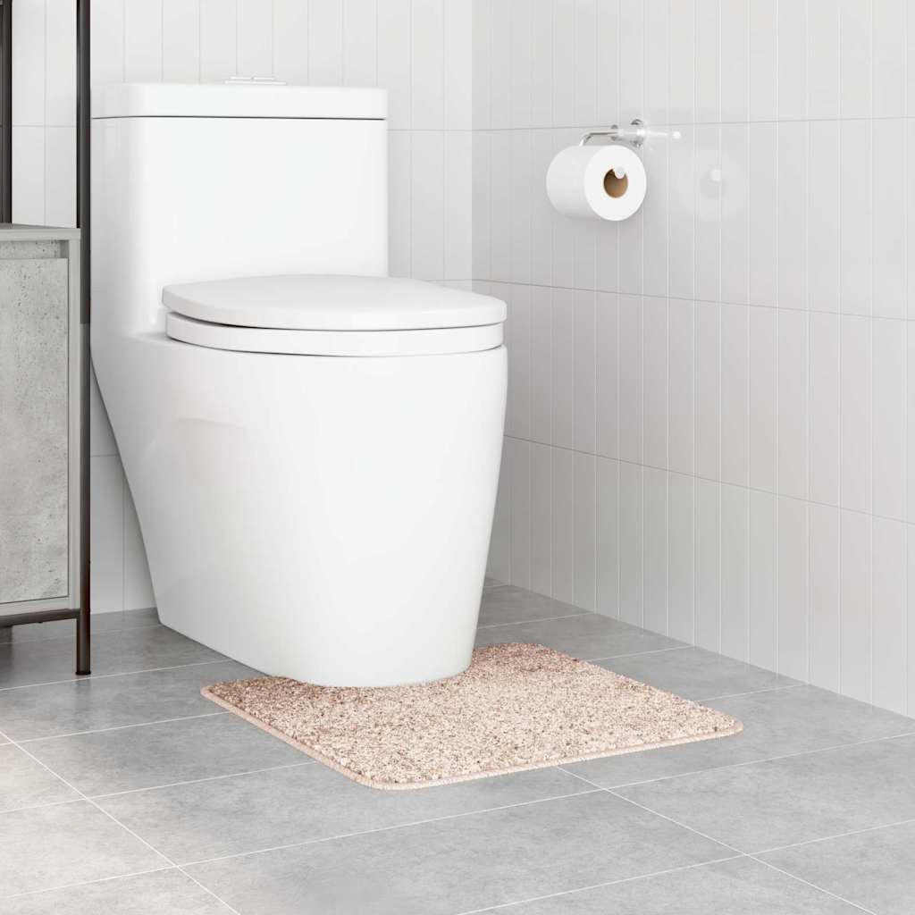 Rutschfeste Badematte mit Toilettenausschnitt Dunkelgrau