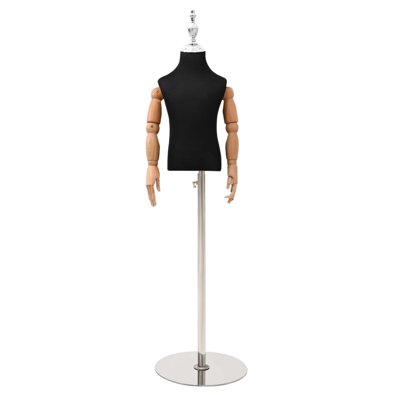 Verstellbares 120-150 cm Mannequin mit Basis Unisex PP Weiß