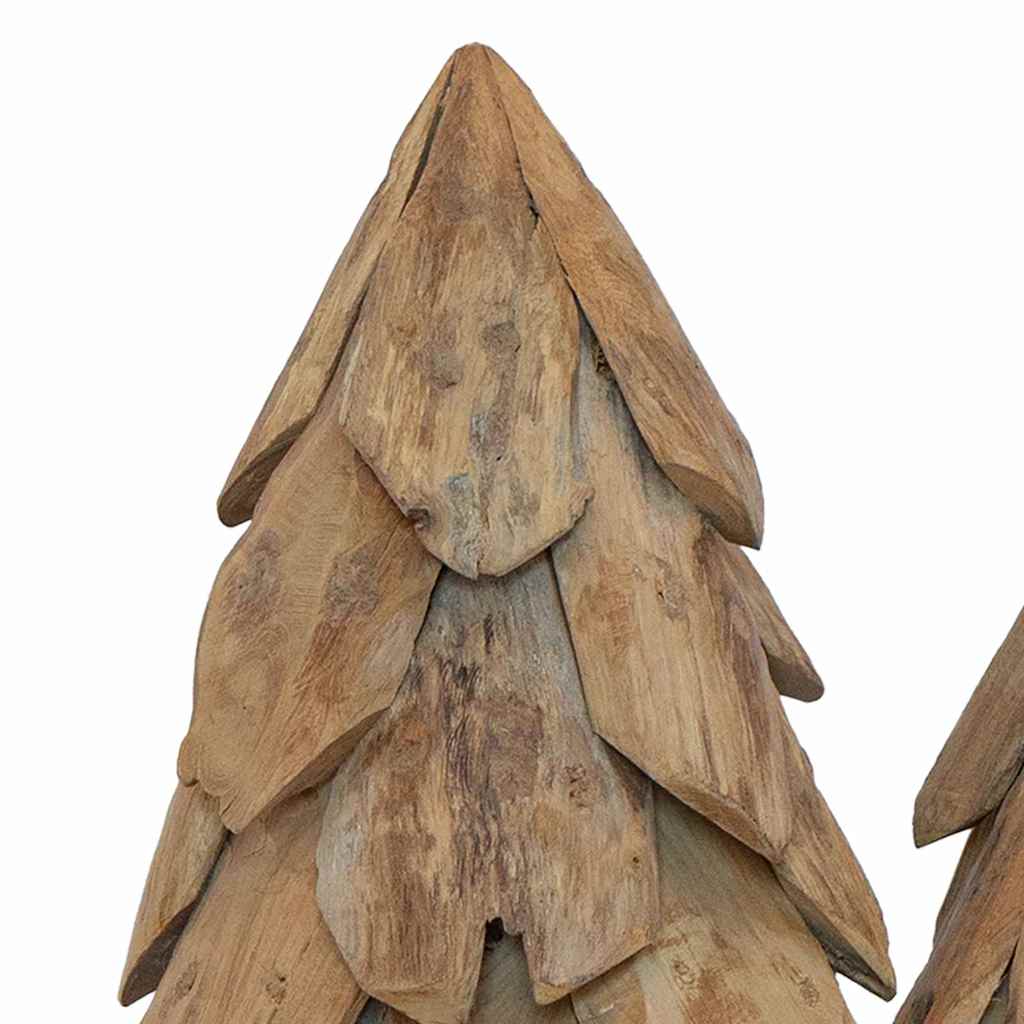 Weihnachtsbaum mit Ständer Braun 61 cm Massivholz Teak