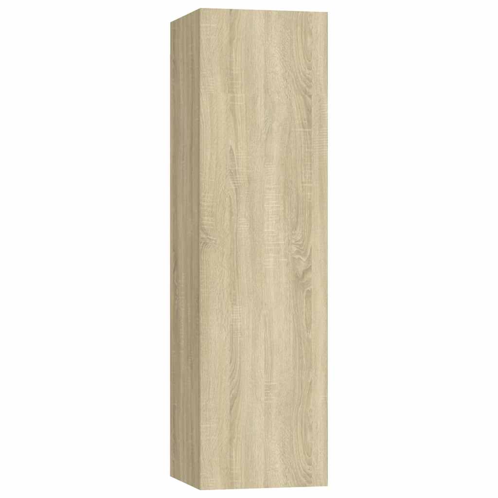 4-tlg. TV-Schrank-Set Weiß Holzwerkstoff