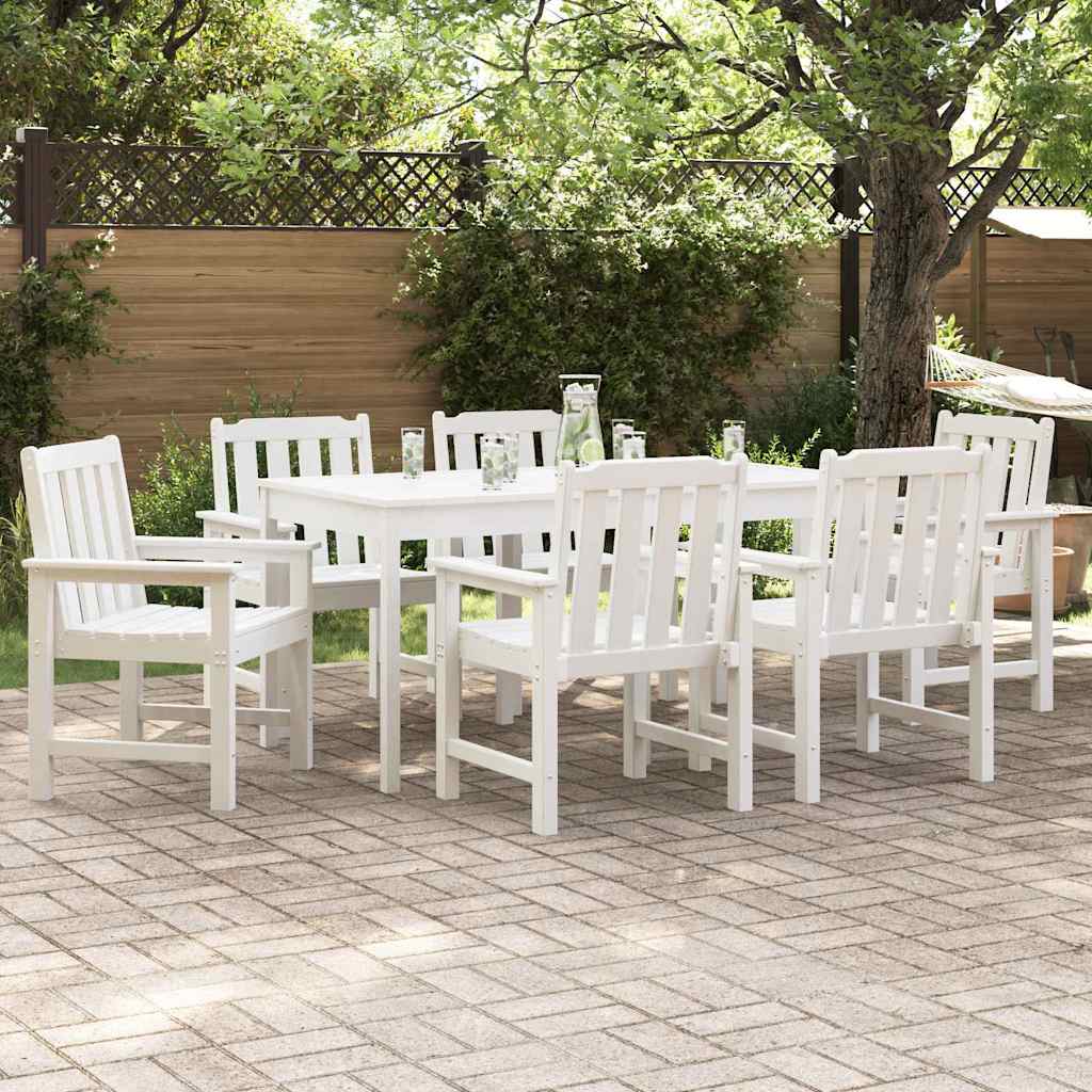 Gartenstuhl 4 pcs Weiß 65,5 x 59 x 88 cm Polyethylen