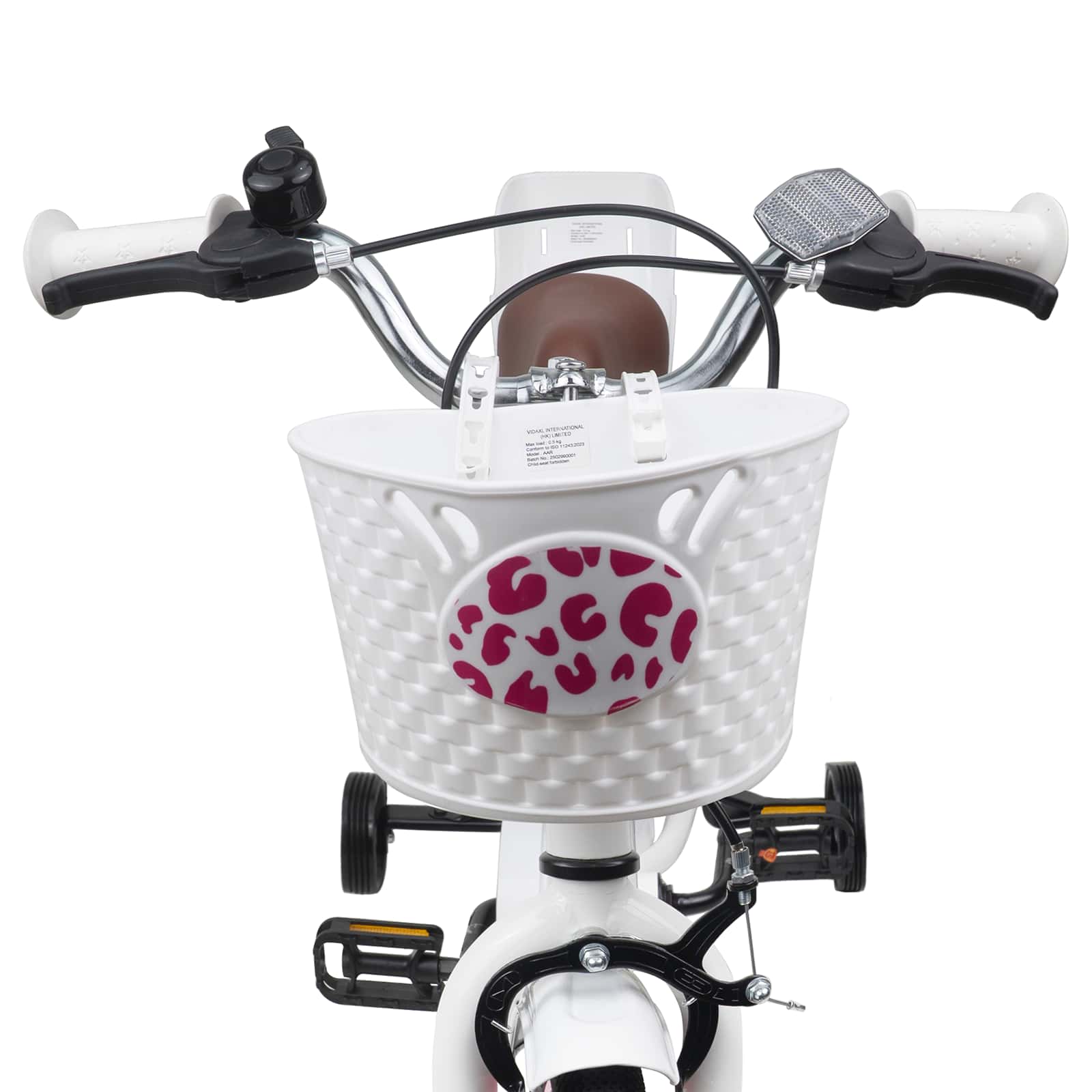 Kinderfahrrad Mit Stützrädern 12 Zoll für 2-4 Jahre alt Rosa
