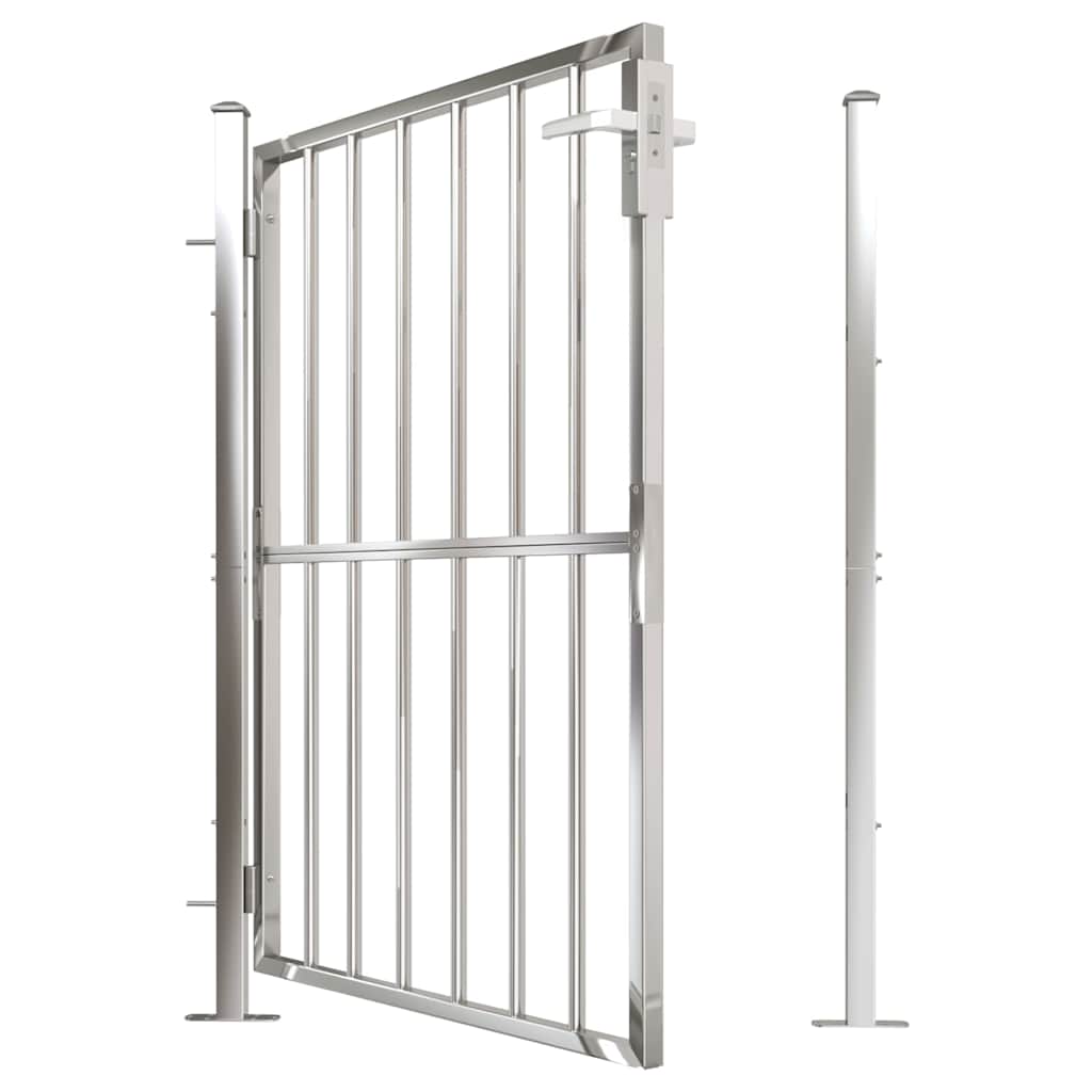 Gartentor 100 x 95 cm Edelstahl