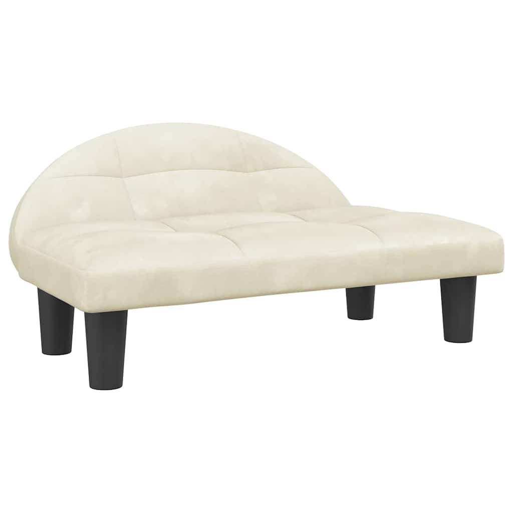 Hundebett Creme 70x52x30 cm Stoff