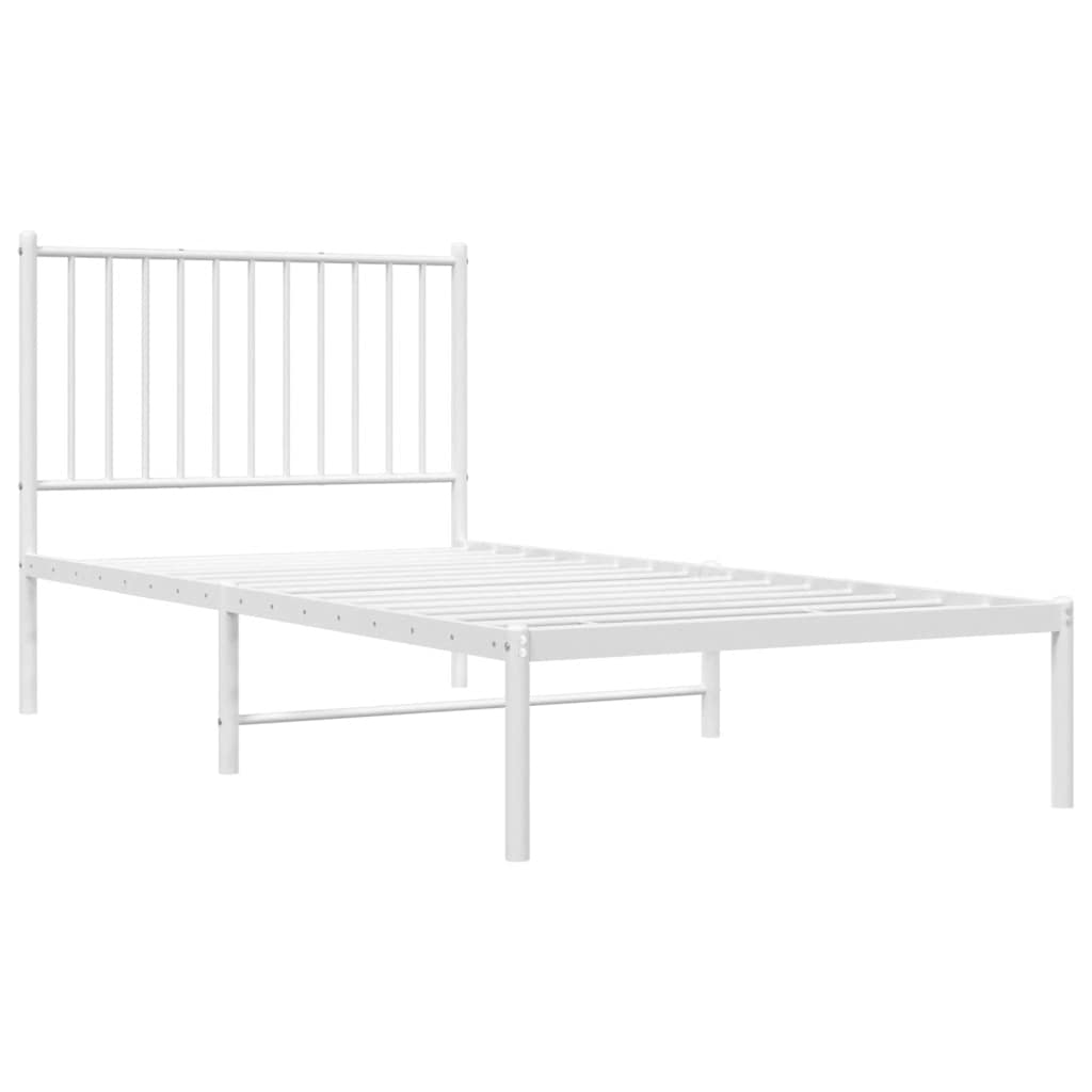 Bettgestell Metall Schwarz 75x190 cm