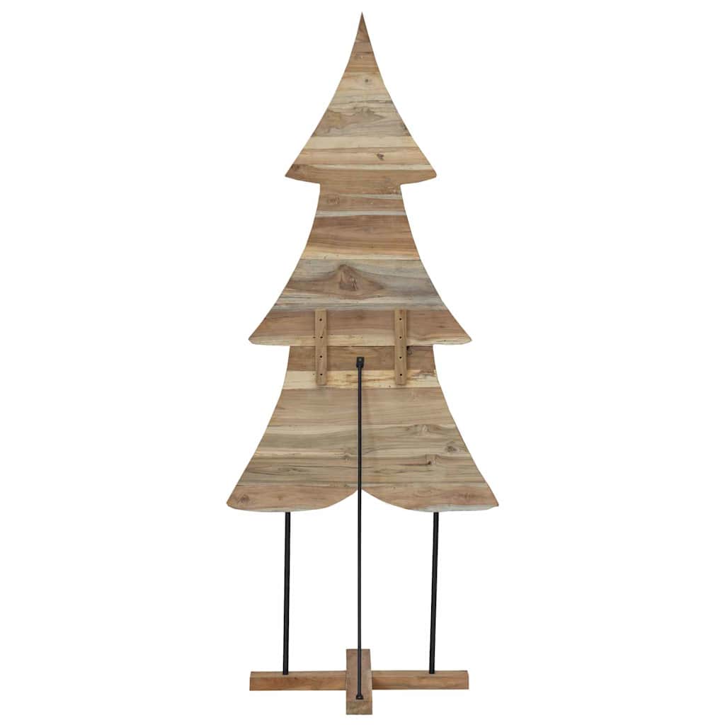Weihnachtsbaum mit Ständer Braun 90 cm Massivholz Teak