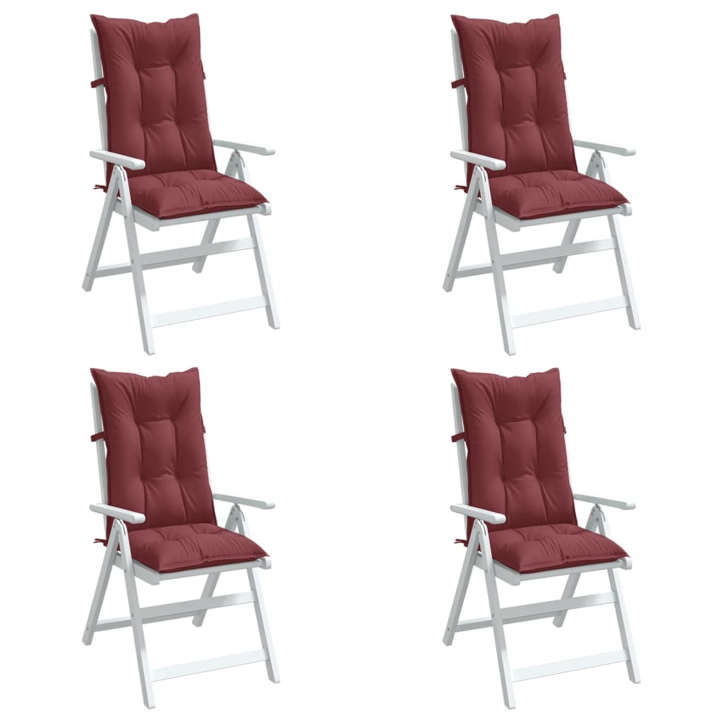 Hochlehner-Auflagen 2 Stk. Melange Anthrazit 120x50x7cm Stoff