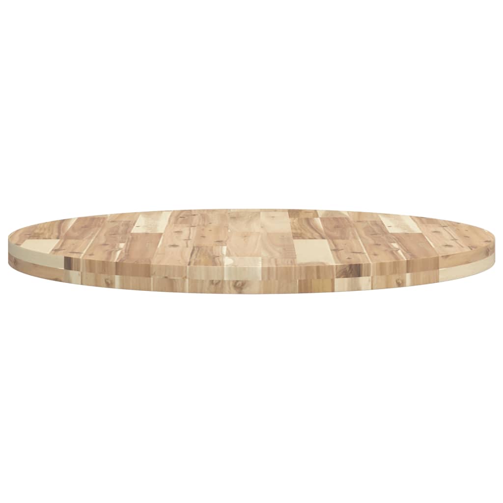 Tischplatte Rund Ø40x2 cm Massivholz Akazie
