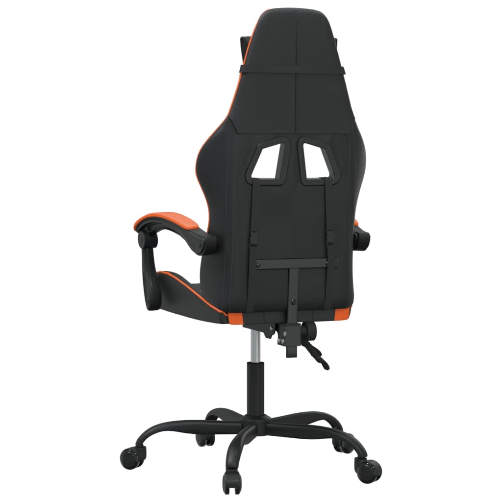 Gaming-Stuhl Drehbar Schwarz und Rot Kunstleder