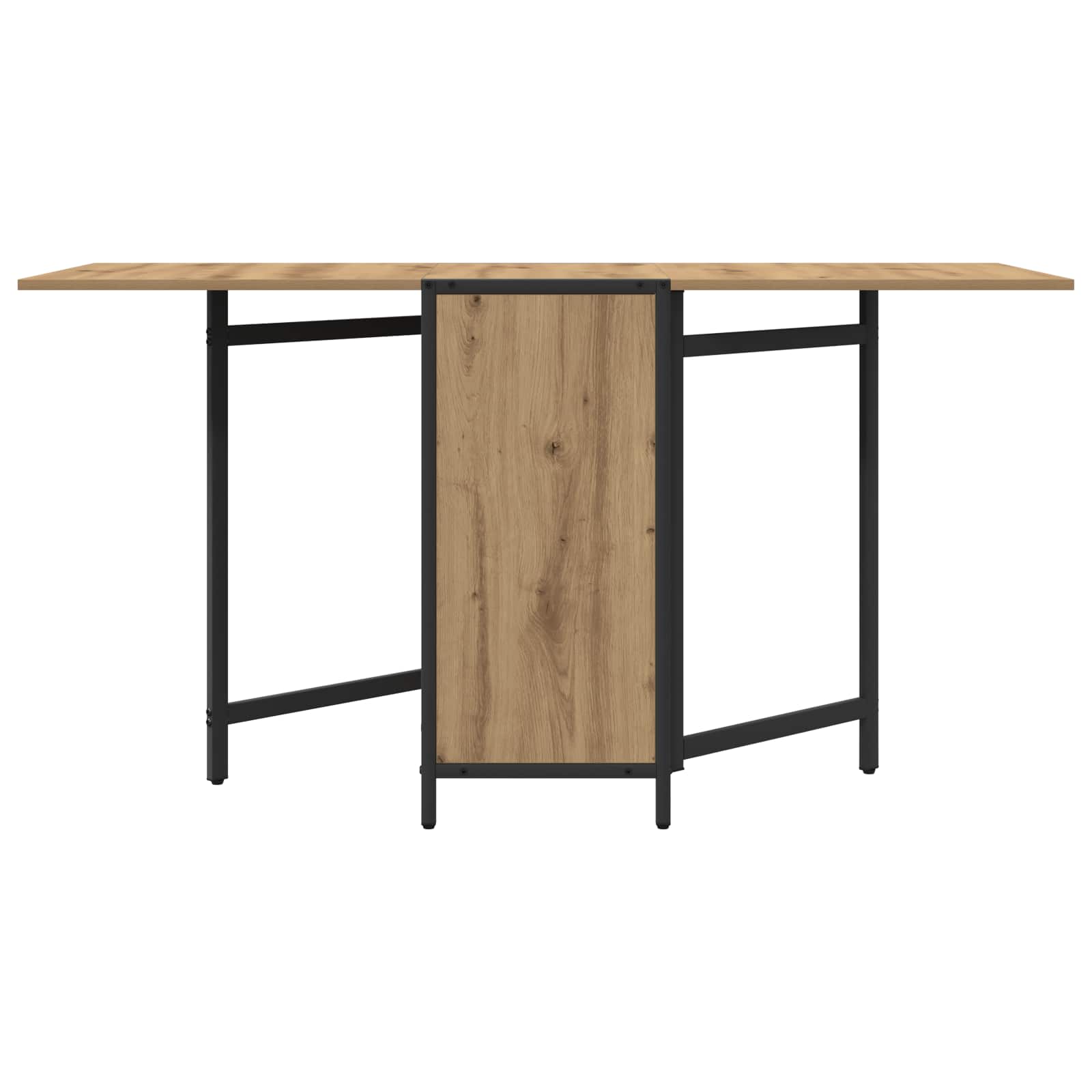 Esstisch 144 x 60 x 75 cm Holzwerkstoff Schwarze Eiche