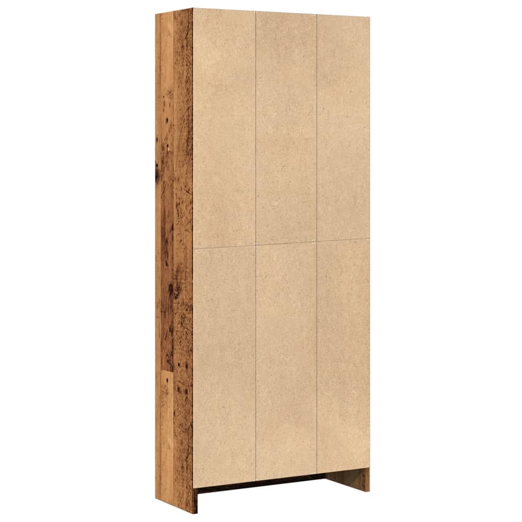 Bücherregal Weiß 40x24x75 cm Holzwerkstoff