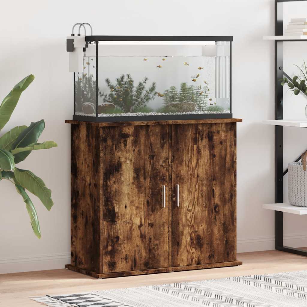 Aquariumständer Weiß 81x36x73 cm Holzwerkstoff
