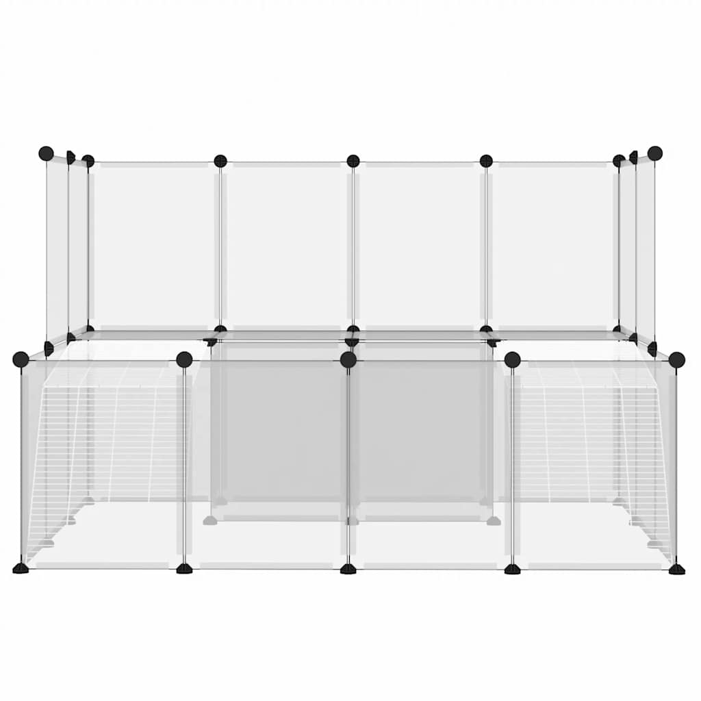 Kleintierkäfig Schwarz 143x107x93 cm PP und Stahl